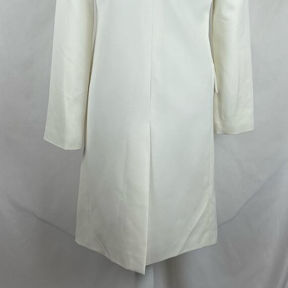 Milly Women’s Cream Quiet Luxury RoyalCore Long Jacket Coat NWOT Size S - Picture 7 of 13